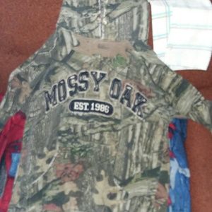 Mossy oak zip up hoodies como color